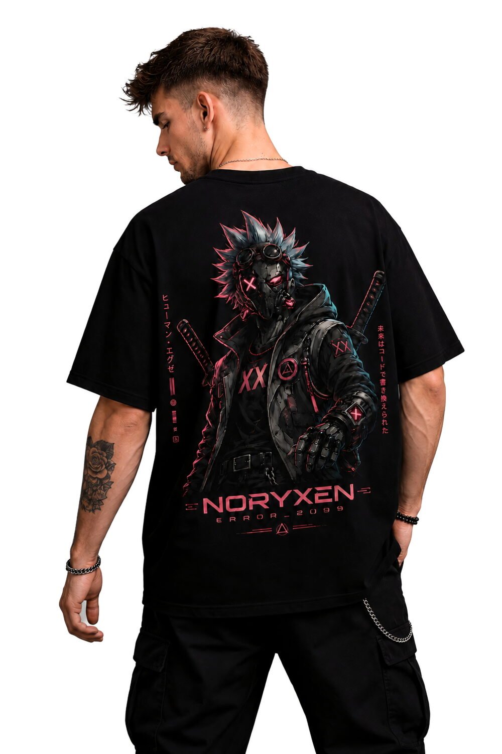 Human.exe Cyberpunk Oversized T-Shirt